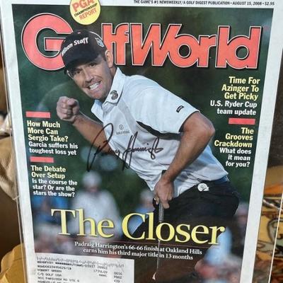 Autographed Padraig Harrington