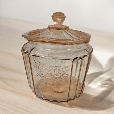 Depression Glass Cookie Jar