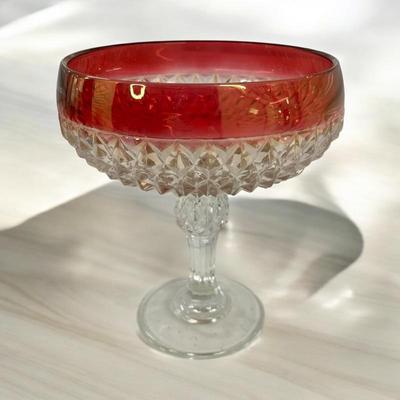 Amber Glass Candy Dish