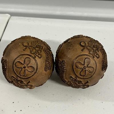 Unique Wooden Carved Balls