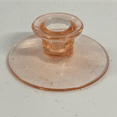 Depression Glass Candle Holder