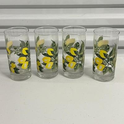 Lemon Themed Glasses