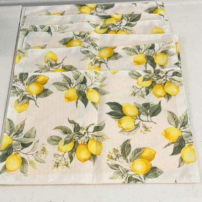 Lemon Themed Place Mats