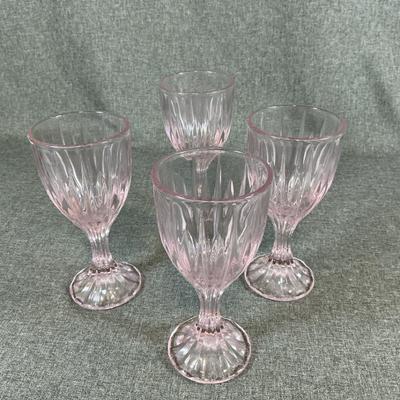Vintage Pink Goblets