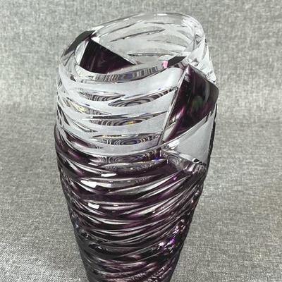 Caesar Crystal Bohemiae Mirage Medium Chamber Vase In Violet