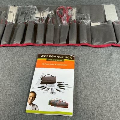Wolfgang Puck 12 Piece Prep And Garnish Set In Red And Gray- New!