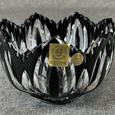 Caesar Crystal Bohemiae Edita Standard Candy Cup Black