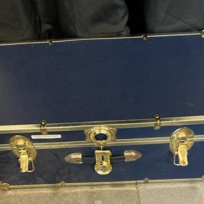Navy Blue Steamer Trunk