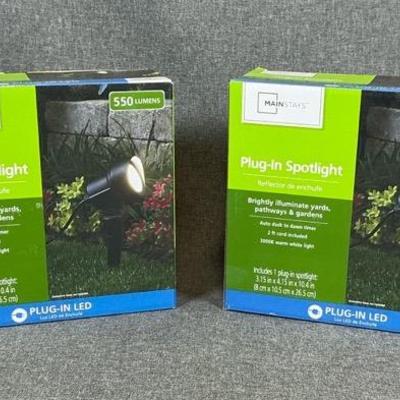 2 Sets Of Plug In LED Spotlights