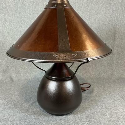 Copper Colored Mission Style Lamp