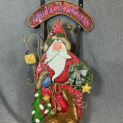 Decorative Santa Metal Sled