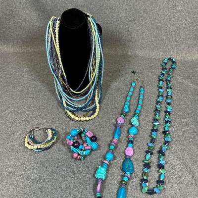 Blue/Green Costume Jewelry