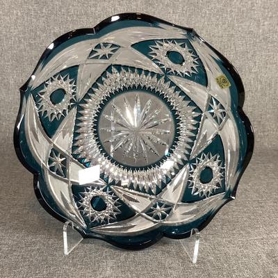 Caesar Crystal Bohemiae NORDIKA Large Berry Bowl By Marusak In Azure