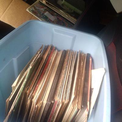 2 cases vintage records