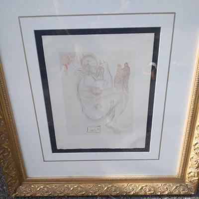 Salvadore. Dali wood block