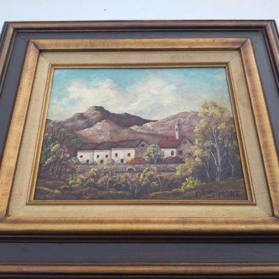 Oil on canvas signed desimone