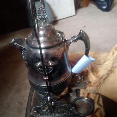Quadruple plate tilting large coffee pot