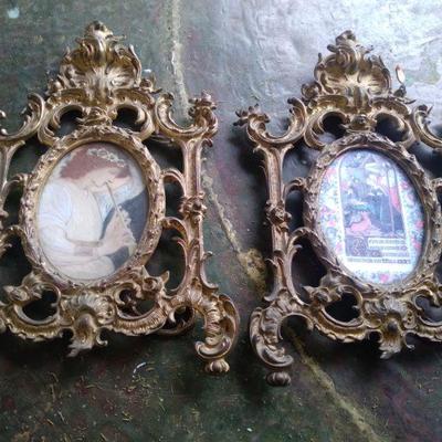 Pair victorian frames 