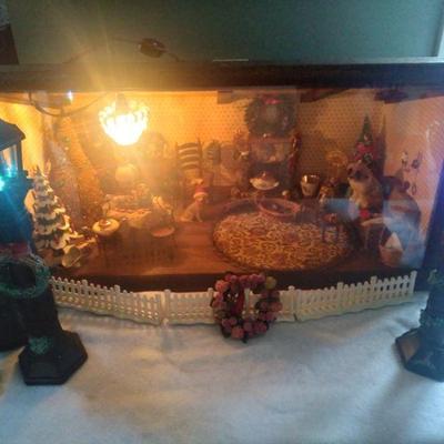 Antique victorian diarama