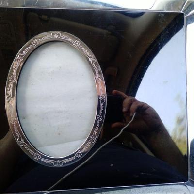 Art deco lucite and silverplate photo alblum
