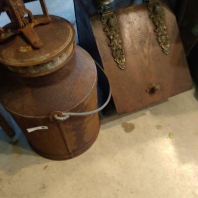 Coal shuttle butter churn 