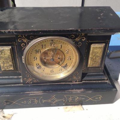 Several old clocks
