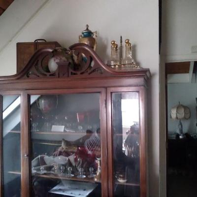 Mahogany china closet