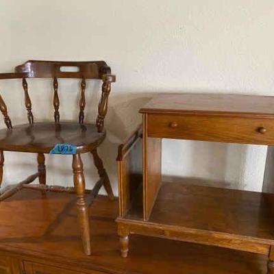 https://ctbids.com/estate-sale/34797/item/3906587/Mid-Century-Captain-s-Chair-Magazine-Holder-Desk