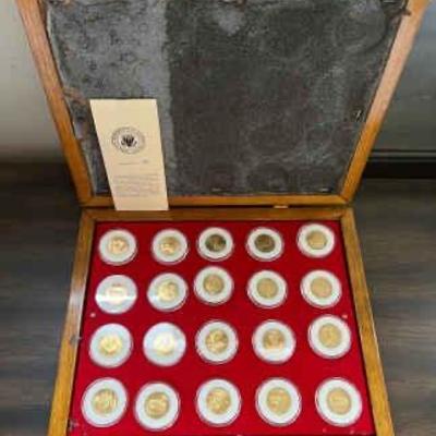 https://ctbids.com/estate-sale/34797/item/3902667/Commemorative-US-Presidential-Coins