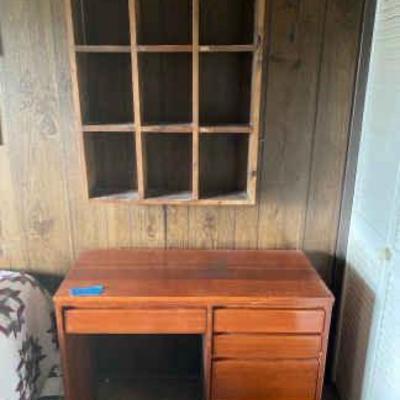 https://ctbids.com/estate-sale/34797/item/3909443/Wall-Hanging-Bookshelf-Small-Desk