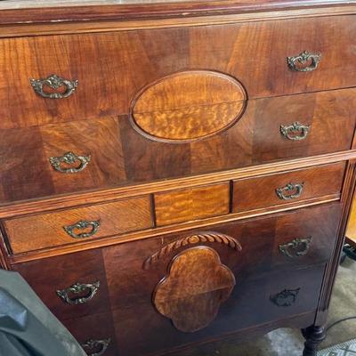 Antique inlaid dresser