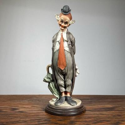 Giuseppe Armani Clown Figure | "The Tender Clown" or "The Traveling Clown". - h. 13.25 mm

