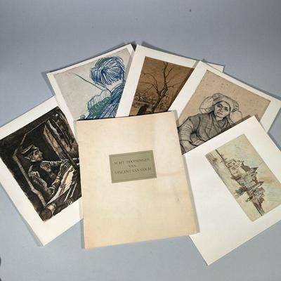 "EIGHT DRAWINGS OF VINCENT VAN GOGH" BOOK | Short book on 8 different drawings of Vincent Van Gogh with both German &...