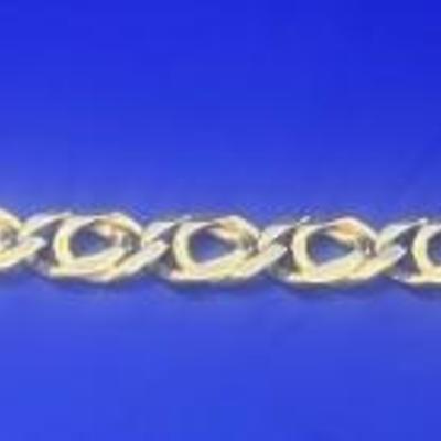 Men's Italian 14K Multi Link Lobster Claw Wrist Bracelet