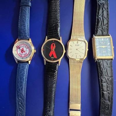 Grouping Of Four Gent's Wristwatches