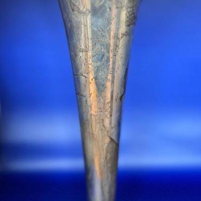14" Tiffany Sterling Footed Trumpet Vase