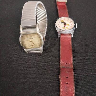 JP024 - Vintage Mickey Mouse and Banner Watches