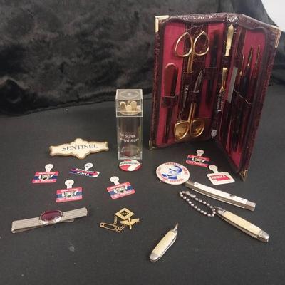 JP028 - Vintage Menswear Political Pins