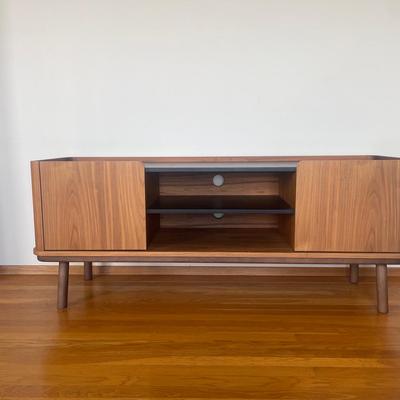 Paolo Cappello Strato Walnut & Black Timber Media Console