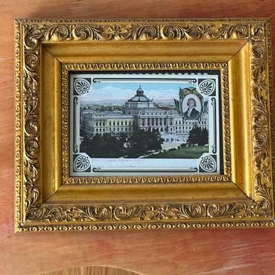 Vintage Framed Library of Congress Print