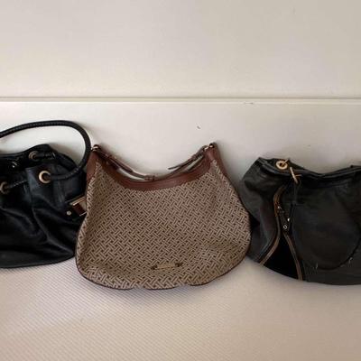 Set of 3 Cole Haan Handbags – Black & Brown Designer-Inspired Purses