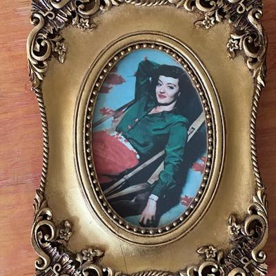 Vintage Portrait in Ornate Gold Frame