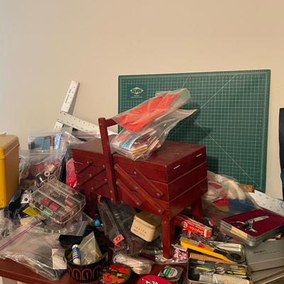 Large Sewing, Knitting, and Crafting Mystery Lot – Threads, Tools, & Notions