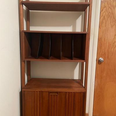 Mid-Century Modern Modular Shelf Unit with Cabinet