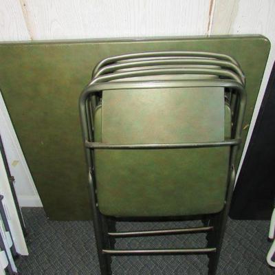 Card table with 4 chairs