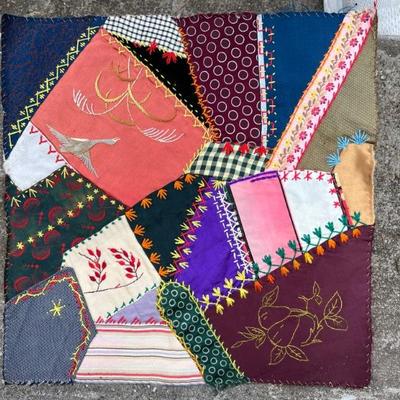 Squares made with vintage trims, fabrics& textiles- AMAZING!!! 