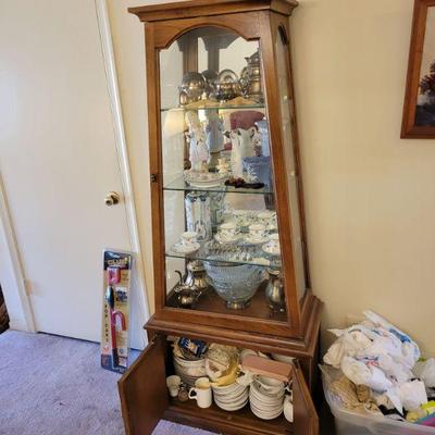 obelisk shaped china display cabinet