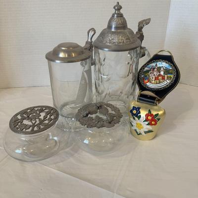 Collection of German Barware and Bell