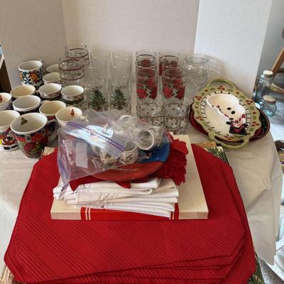 Christmas Tableware Lot