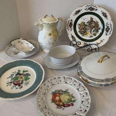 Assortment of Vintage China and Porcelain Dishware